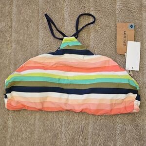 NEW tags Sperry Shaved Ice High Neck Bikini Top